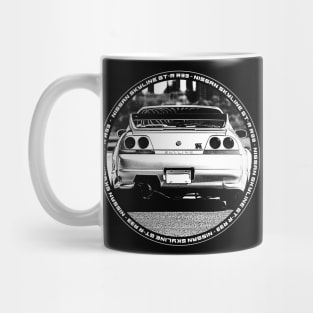 NISSAN SKYLINE GT-R R33 Black 'N White 4 (Black Version) Mug